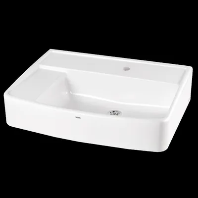 Produktbild von KWC Klassenzimmerbecken, SIRIUS, MIRANIT, 600x150x450 mm, mit Hahnloch
