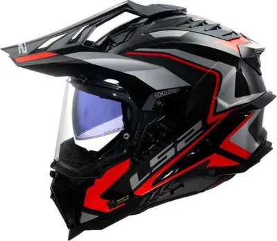 Produktbild von Ls2 Mx701 Explorer Carbon Frontier Ii Integralhelm Schwarz S Schwarz S