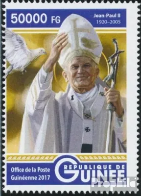 Produktbild von Briefmarken Guinea 2017 Mi 12395 (kompl. Ausgabe) postfrisch Johannes-Paul II