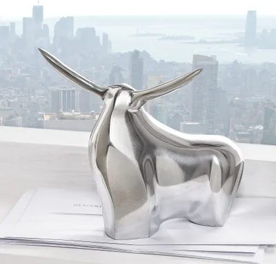 Produktbild von Design Accessoire BIG BULL Metall-Aluminium Legierung Briefbeschwerer