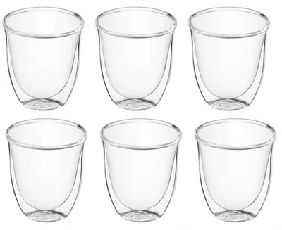 Produktbild von De’Longhi DLKC300, Durchscheinend, Rund, 6 Stück(e), 60 ml, 300 mm, 205 mm