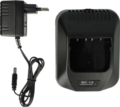 Produktbild von vhbw Ladegerät kompatibel mit Kenwood TK-5400, TK-61 Funkgerät-Akkus - Ladestation + Netzteil, 9,4 V, 0.4 - 0.8 A