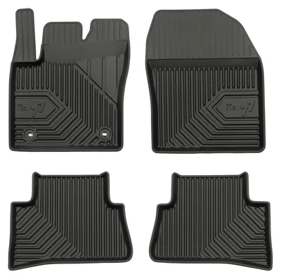 Imagen del producto de Alfombrillas de goma para Toyota C-HR II desde 2023 (crossover) – juego de 4 piezas, negras, a medida