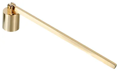Kerzenlöscher aus Edelstahl, Gold, 17 cm, rauchfrei