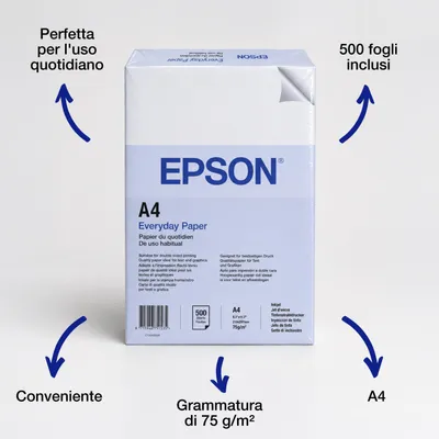 Immagine prodotto di Epson Carta Everyday Paper A4 75 g/m2, 500 fogli