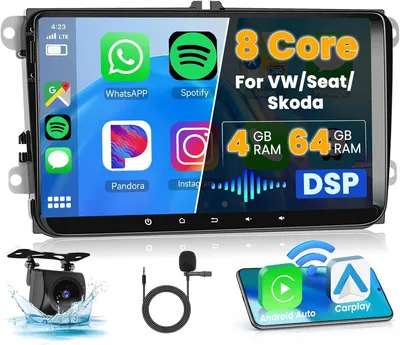 Immagine prodotto di Autoradio Android - Sistema multimediale - Sistema di navigazione - Autoradio touchscreen - Autoradio CarPlay