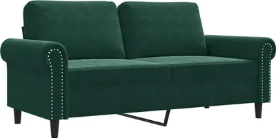 Produktbild von vidaXL 2-Sitzer-Sofa Dunkelgrün 140 cm Samt