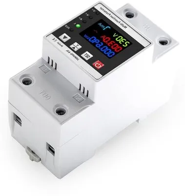 Zdjęcie produktu dla Licznik energii elektrycznej na szynę DIN z inteligentnym zabezpieczeniem przed przeciążeniem, 230 V AC, 63 A (GJAYS109919-01)