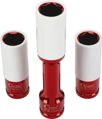Produktbild von CONDOR Radmutterneinsatz 3-teiliger Satz, 1/2", 6- 21 mm (Sparpak