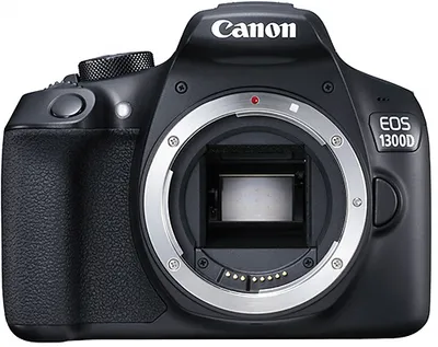 Produktbild von Canon EOS 1300D, 18 MP, 5184 x 3456 Pixel, CMOS, Full HD, 485 g, Schwarz