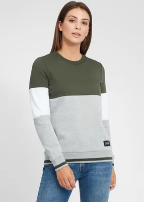Produktbild von OXMO OXOmaya Damen Sweatshirt Pullover Sweater mit Rundhalsausschnitt