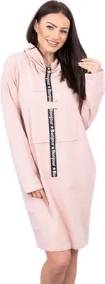 Produktbild von Dunkelpuderrosa Kleid mit Krawatte