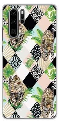 Image de 1001Coques - Coque silicone compatible avec Huawei P30 Pro - Motif leopard losange - Design original imprimé en France
