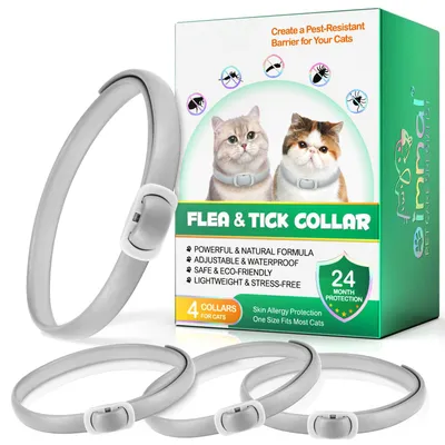 Imagen del producto de Collar ajustable para gatos, de varios colores, con cierre de seguridad y tamaño regulable
