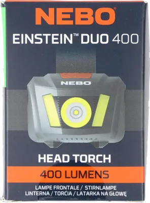 Zdjęcie produktu dla NEBO NEB-HLP-1040-G, Latarka czołowa, Szary, IP44, LED, 1 lm, 400 lm