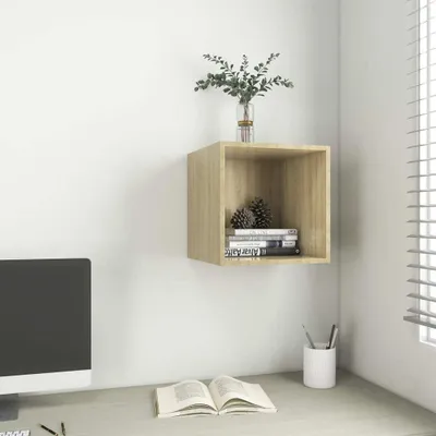 Obrázok produktu pre The Living Store nástenná skrinka Sonoma dub 37x37x37 cm materiál na báze dreva