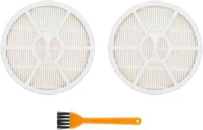 Produktbild von 2 Stück Filter Ersatzteile kompatibel mit Kärcher VC3 Staubsauger 1.198-125.0, 2.863-238.0 - Filterset Zubehör mit 2 HEPA Filter und 1 Reinigungsbürste
