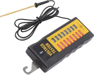 Obrázok produktu pre Tester elektrického plotu 8 neónových svetiel Maximálne 12KV Vodotesný prenosný vyhľadávač porúch plotu pre farmy hospodárskych zvierat