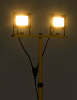 Immagine prodotto di Faretto a LED con Treppiede 2x30 W Bianco Caldo