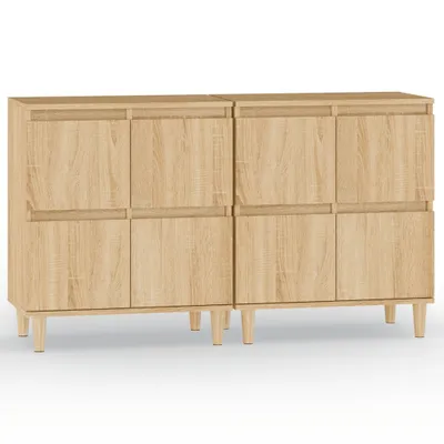 Produktbild von Sideboards 2 Stk. Sonoma-Eiche 60x35x70 cm Holzwerkstoff