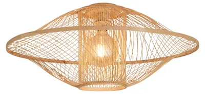 Produktbild von GOOD&MOJO Deckenlampe Maui Bambus/Schirm ø70xh.30cm L Burgund
