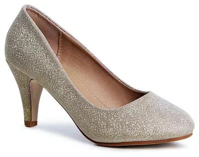 Produktbild von topschuhe24 432 Damen Glitzer Pumps Plateau, Farbe:Gold, Größe:36 EU