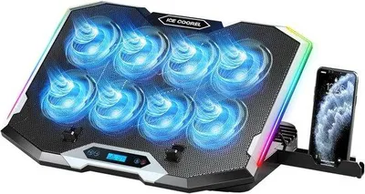 Obrázok produktu pre Chladiaca podložka pre notebook s 8 ventilátormi, chladič pre herný notebook