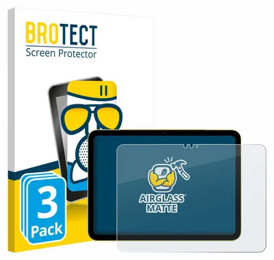 Produktbild von 3x BROTECT Entspiegelungs Schutzglas für Apple iPad Air 11" M3 WiFi 2025 Schutzfolie Panzer Folie Glas Display Schutz matt