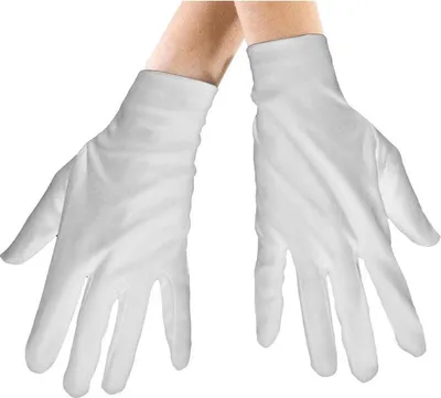 Produktbild von Weiße Stoffhandschuhe