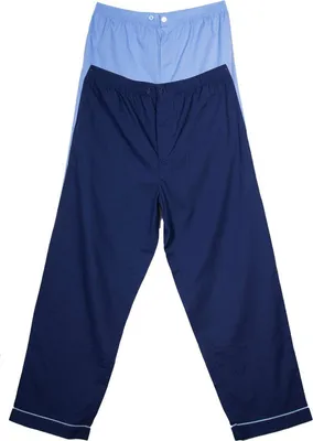 Image de Keanu - Pantalon de pyjama pour homme (pack de 2) TC664 (XXL) (Bleu/Marine)