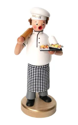 Produktbild von Räuchermann Keksbäcker mit Tablett Höhe 23cm NEU