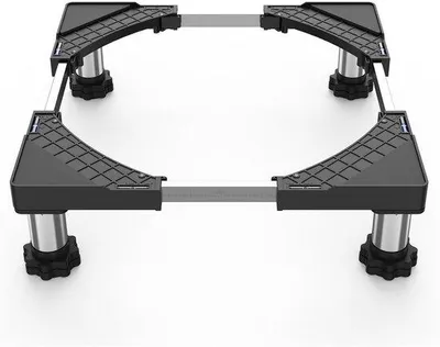 Productafbeelding van Wasmachineonderstel - Apparaatvoet - Apparaten Verhogen - Verstelbare Breedte - 445-67 cm - Zwart
