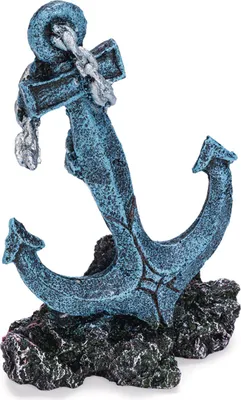 Produktbild von Beeztees Anker - Aquarium Ornamente - Polyresin - 10,5x6,5x16 cm