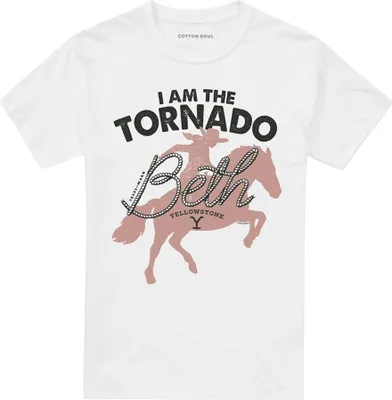 Obrázok produktu pre Yellowstone - Tričko "I'm The Tornado" pre mužov/dámy Uni TV28061 (4XL) (White)