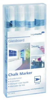 Produktbild von Legamaster Kreidemarker weiß 4St, Weiß, 4 Stück(e)