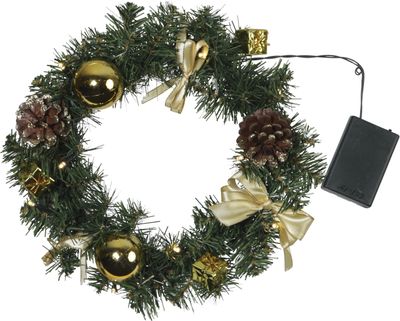 Star LED-Tannenkranz Decorage, 30 cm, Metall