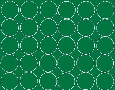 Image de Autocollants ronds, diamètre 7 cm, 30 pièces, vert brillant