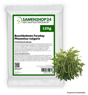 Produktbild von Buschbohnen Faraday (Verbesserung für Holl. Prinzess) 250g