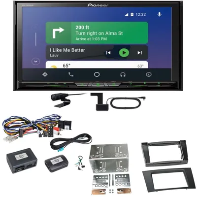 Produktbild von Pioneer AVH-Z9200DAB Android Auto Carplay Einbauset für Mercedes W211 CLS W219