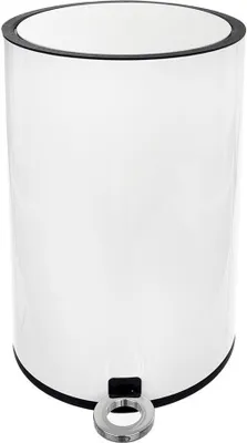 Produktbild von Orion Mülleimer Abfalleimer aus Metall WEISS 6l mit einer Tretfunktion
