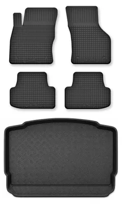 Obrázok produktu pre Vaničkové autokoberce + vaňa kufra pre: Volkswagen Golf VII 2012- hatchback 5 ks