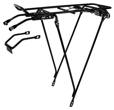 Produktbild von Universeller Gepäckträger aus Stahl, schwarz, für Fahrräder mit 26-28 Zoll, Tragfähigkeit 10 kg