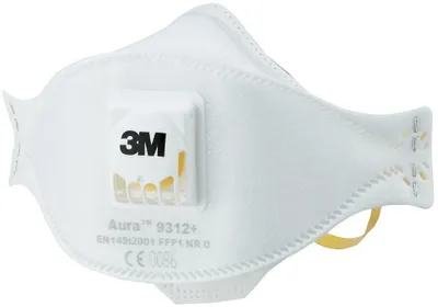 Image de 3M Masque de protection respiratoire 9312+ Aura FFP1NRD avec valve d'expiration Largeur 4x Valeur AWS EN149 / 2001+A1:2009 - 9312