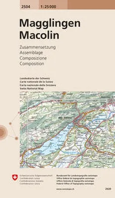 Produktbild von Swisstopo 1 : 25 000 Magglingen/Macolin