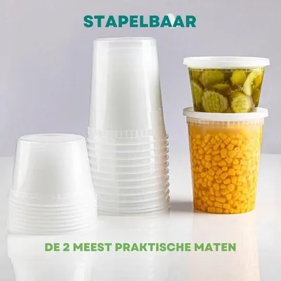 Produktbild von Lunchbox – BPA-frei – 54 Deckel-Sets – 48 Sets – 25–945 ml & 25–473 ml – luftdicht und wiederverwendbar