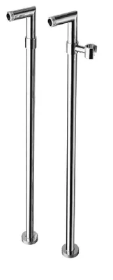 Imagen del producto de Conector Sapho para grifos de bañera independientes, 1 par, cromo