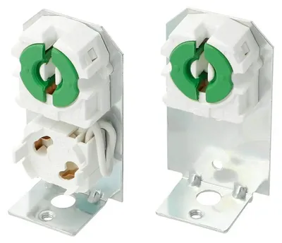 Produktbild von Düwi Lampenfassung Set für Leuchtstoffröhren G13 Winkel-Fassung