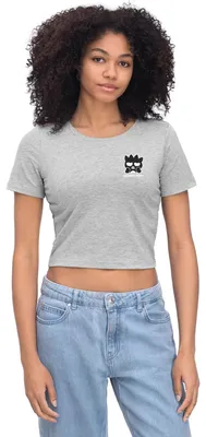 Produktbild von Spreadshirt Bad Badtz-Maru Portrait Crop Top, M, Grau meliert