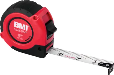 Image de Mètre ruban BMI twoCOMP, lecture en pouces, 312 pouces