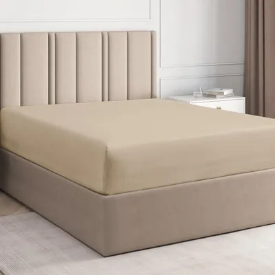 Produktbild von Spannbettlaken für kleines Doppelbett, 120 x 190 cm, 100 % Baumwolle, geeignet für Matratzen bis 30 cm